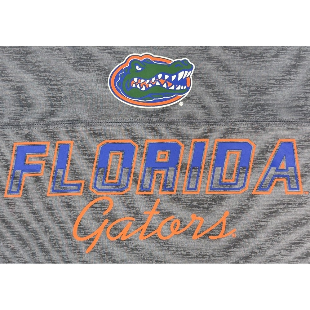 Florida Gators NCAA Women's Russell Athletic Gray Cropped Long Sleeve Hoodie